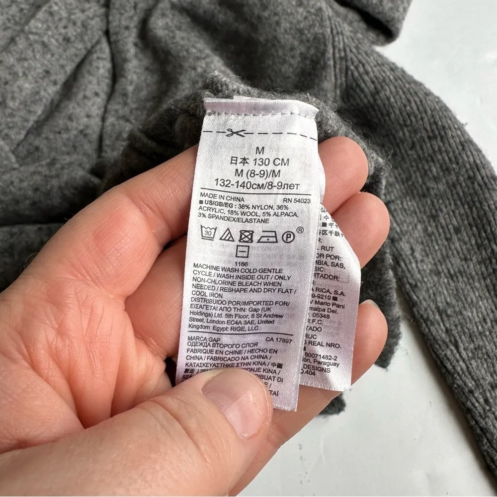 Gap Open Front Hood Wool Cardigan Sweater